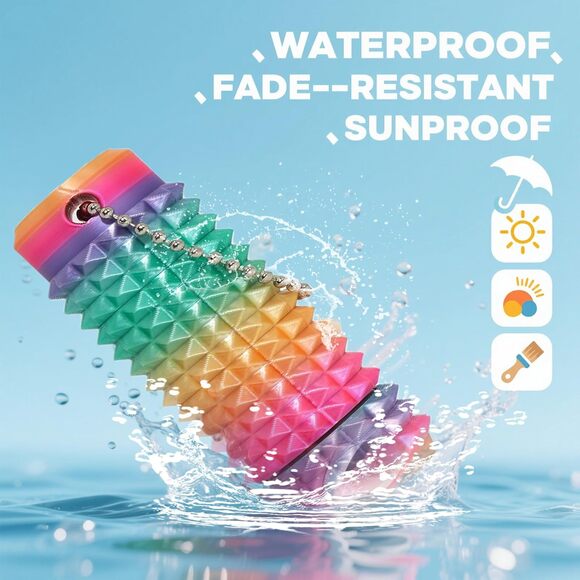 3PC Spiky Fidget Toys Adults, Pain Stim Sensory Keychain Anxiety Stress Relief - Picture 5 of 10